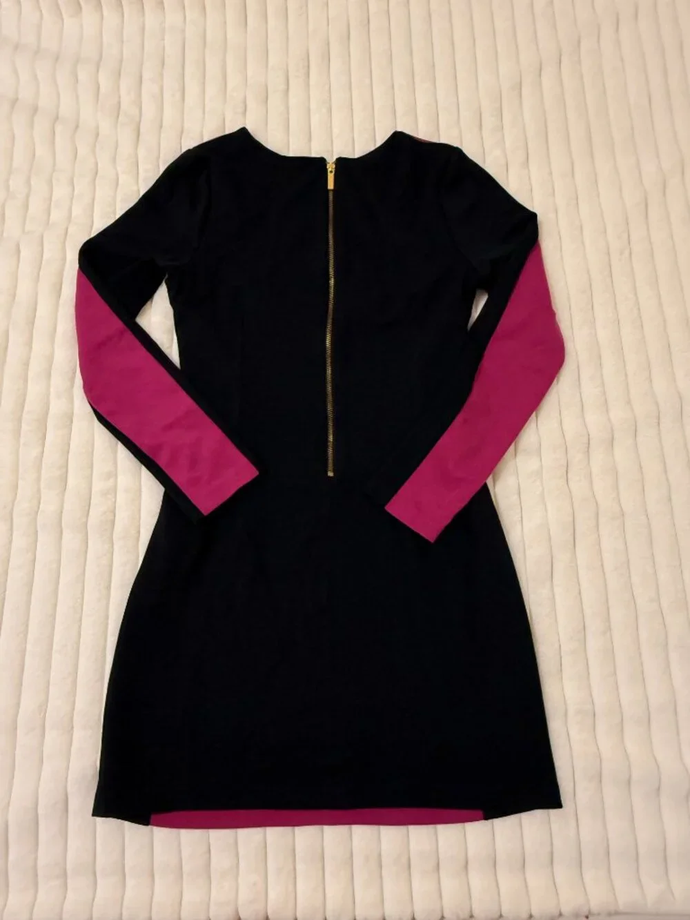 Michael Kors Pink Black Colorblock Sheath Dress Size 6